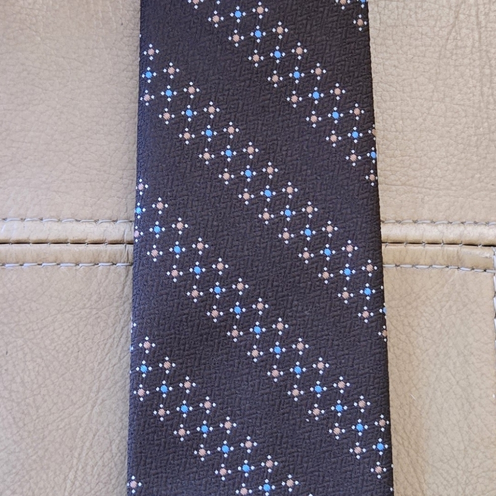 Vintage Clip-on Tie Brown